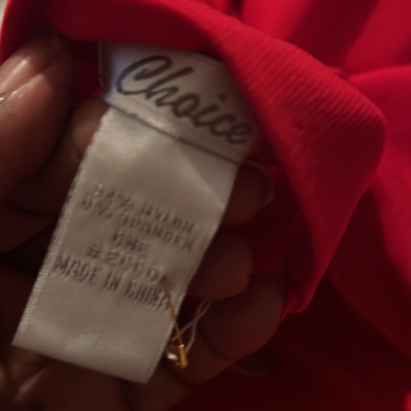 Choice Red Long Sleeve Tee with Turtleneck - Picture 4 of 4